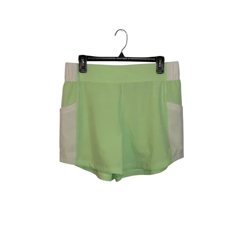 Columbia Hike Colorblock shorts with white side pockets - lime green - L